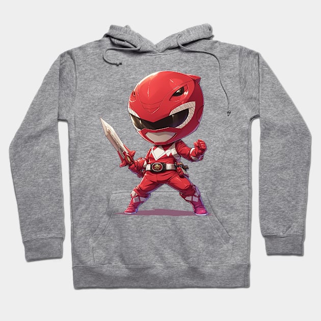 red ranger Hoodie by Stephanie Francoeur Art